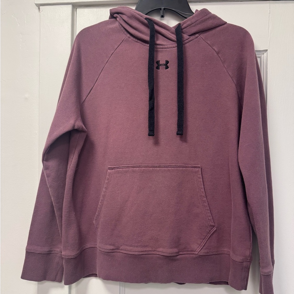 Under Armour Maroon Hoodie with Black Accents